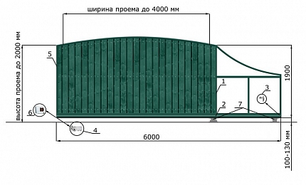 Откатные ворота из дерева серии РАДУГА, купить в любом городе России с доставкой, размер 4 000х2 000, цвет e128fd18-9af7-11e3-81d6-e447bd2f56ba, цена 99 970 руб.