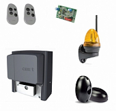 Автоматика для откатных ворот CAME BX708AGS FULL-K, комплект: привод, радиоприемник, 2 пульта, фотоэлементы, лампа