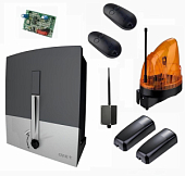 Автоматика для откатных ворот BXL04AGS FULL-K2-BT, комплект: привод, радиоприемник, 2 пульта, фотоэлементы, лампа, Bluetooth-модуль