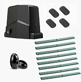 Автоматика для откатных ворот ARW-1000MKIT FK8-T4, комплект: привод, фотоэлементы, 4 пульта, 8 реек