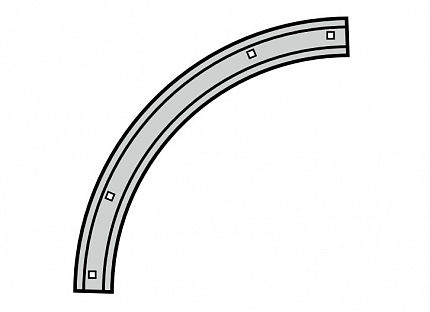 HORMANN 3094440 Переходная дуга ходовой шины 90 град (заменяет 3044806)