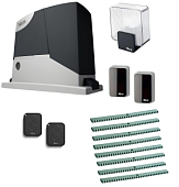 Автоматика для откатных ворот NICE RD400KITFULL8, комплект: привод, 2 пульта, фотоэлементы, лампа, 8 реек