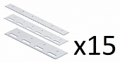 Пластина (400 мм) из нержавеющей стали для полосовой ПВХ завесы (15 шт)