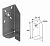 DOORHAN DH13013 Кронштейн опорный правый 180 для выносного вала для подъёмных секционных ворот