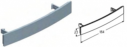 ALUTECH HGI006.002.15 - 407430700 Крышка HGI006.002.15 RAL9002 для подъёмных секционных ворот