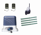 Автоматика для откатных ворот KSL-800 KIT-L4K4, комплект: привод, 2 пульта, лампа, 4 рейки