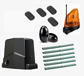 Автоматика для откатных ворот ARW-600MKIT FULL6-1K-T4, комплект: привод, 4 пульта, лампа, фотоэлементы, 6 реек