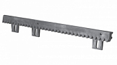 Зубчатая рейка полимерная CR6-800, крепление снизу, бесшумная, М4 25х20 мм, 1 метр, до 800 кг