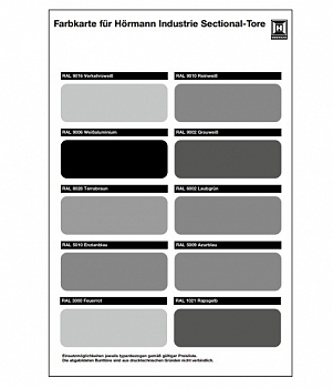 HORMANN 3045134 Полиэстеровое грунтовочное покрытие предпочтительных цветов (нанесение мокрым способом, полиэстерово