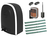 Автоматика для откатных ворот ALUTECH RTO-1000MKIT-L5-BT, комплект: привод, сигнальная лампа, 2 пульта, Bluetooth-модуль, 5 реек 