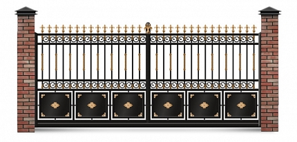 Откатные ворота 5 метров серии ПРЕМИУМ, купить в любом городе России с доставкой, размер  под заказх под заказ, цвет 93227f9a-3065-11e9-1082-52540092d6b1, цена 10 руб.