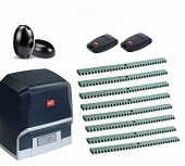 Автоматика для откатных ворот BFT ARES BT A 1500-FK8, комплект: привод, 2 пульта, фотоэлементы, 8 реек