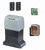 Автоматика для откатных ворот FAAC 844ERKIT-LA, комплект: привод, радиоприемник, 2 пульта, лампа