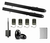 Автоматика для распашных ворот KSW-3000 F-T4-BT, комплект: 2 привода, блок управления, 4 пульта, фотоэлементы, Bluetooth-модуль