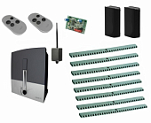 Автоматика для откатных ворот CAME BXL04AGS KIT8-FA-BT, комплект: привод, радиоприемник, 2 пульта, фотоэлементы, 8 реек, Bluetooth-модуль