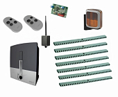 Автоматика для откатных ворот CAME BXL04AGS KIT7-LA-BT, комплект: привод, радиоприемник, 2 пульта, лампа, 7 реек, Bluetooth-модуль