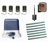 Автоматика для откатных ворот KSL-1300 KIT-L2K7-BT-Т4, комплект: привод, 4 пульта, Bluetooth-модуль, лампа, 7 реек