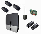 Автоматика для откатных ворот BXL04AGS KIT-FK-BT-Т3, комплект: привод, радиоприемник, 3 пульта, фотоэлементы, Bluetooth-модуль