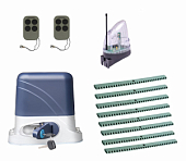 Автоматика для откатных ворот KSL-800 KIT-L5K8, комплект: привод, 2 пульта, лампа, 8 реек
