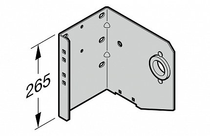 HORMANN 3044143 Консоль держателя вала 3, с шарикоподшипником (справа, размер 8, 9)