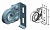 ALUTECH IBB-4501 - 403431100 Кронштейн промежуточный для подъёмных секционных ворот
