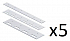 КОРН PL400-5 Пластина (400 мм) для полосовой ПВХ завесы (5 шт)
