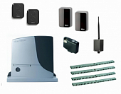 Автоматика для откатных ворот NICE RB1000KIT-FN4-BT, комплект: привод, радиоприёмник, 2 пульта, фотоэлементы,  4 рейки, Bluetooth-модуль