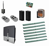 Автоматика для откатных ворот CAME BXL04AGS FULL7-A-BT, комплект: привод, радиоприемник, 2 пульта, фотоэлементы, лампа, 7 реек, Bluetooth-модуль